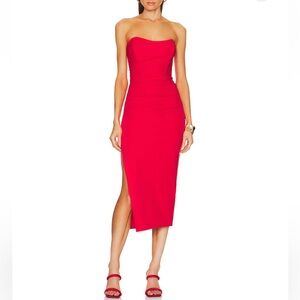Katie May - Ashun Dress in Cherry - NWT size Large